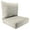Encore Birch, variant on Jordan Manufacturing 46.5" x 24" Rave Birch Tan Solid Rectangular Outdoor Deep Seat Chair Cushion Set with Welt