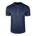 thumbnail image 6 of Fabrcox Henley T Shirts for Men Short Sleeve Fitted Men Top Big and Tall Basic Lightweight Spring Summer Outdoor Running T-Shirt for Men, 6 of 7