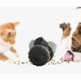 thumbnail image 4 of for Small Dry Treat Dog Food Toy Interactive, Robot Food Dispensor Treat Toy, Interactive Cat Treat Toy, Dog Food Puzzle Feeder, Slow Feeder Cat Treat Puzzle Toys for Small Medium Dogs/Cats (Black), 4 of 5