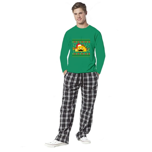 Awkward Styles Family Christmas Pajamas for Men Xmas Taco Xmas Men Sleepwear Pajamas Set Mens Pajama Sets