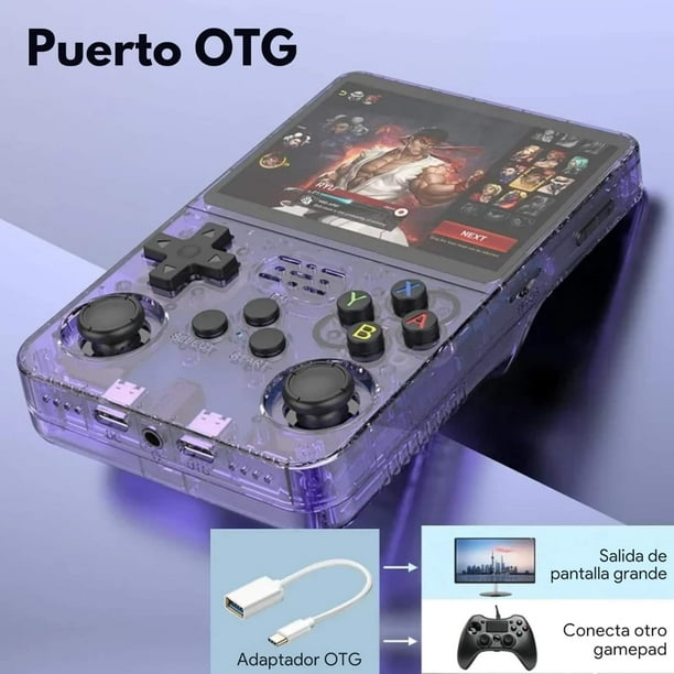 R36 Max - Consola de juegos de mano retro, consola de videojuegos con