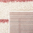 thumbnail image 5 of SAFAVIEH Venus Anuki Striped Shag Runner Rug, Ivory/Pink, 2'2" x 8', 5 of 7