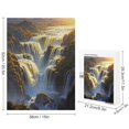 thumbnail image 2 of Waterfall 500 Piece Wooden Jigsaw Puzzle, Nature Puzzle for Adults, Finished Size 20.5" x 15", 2 of 8