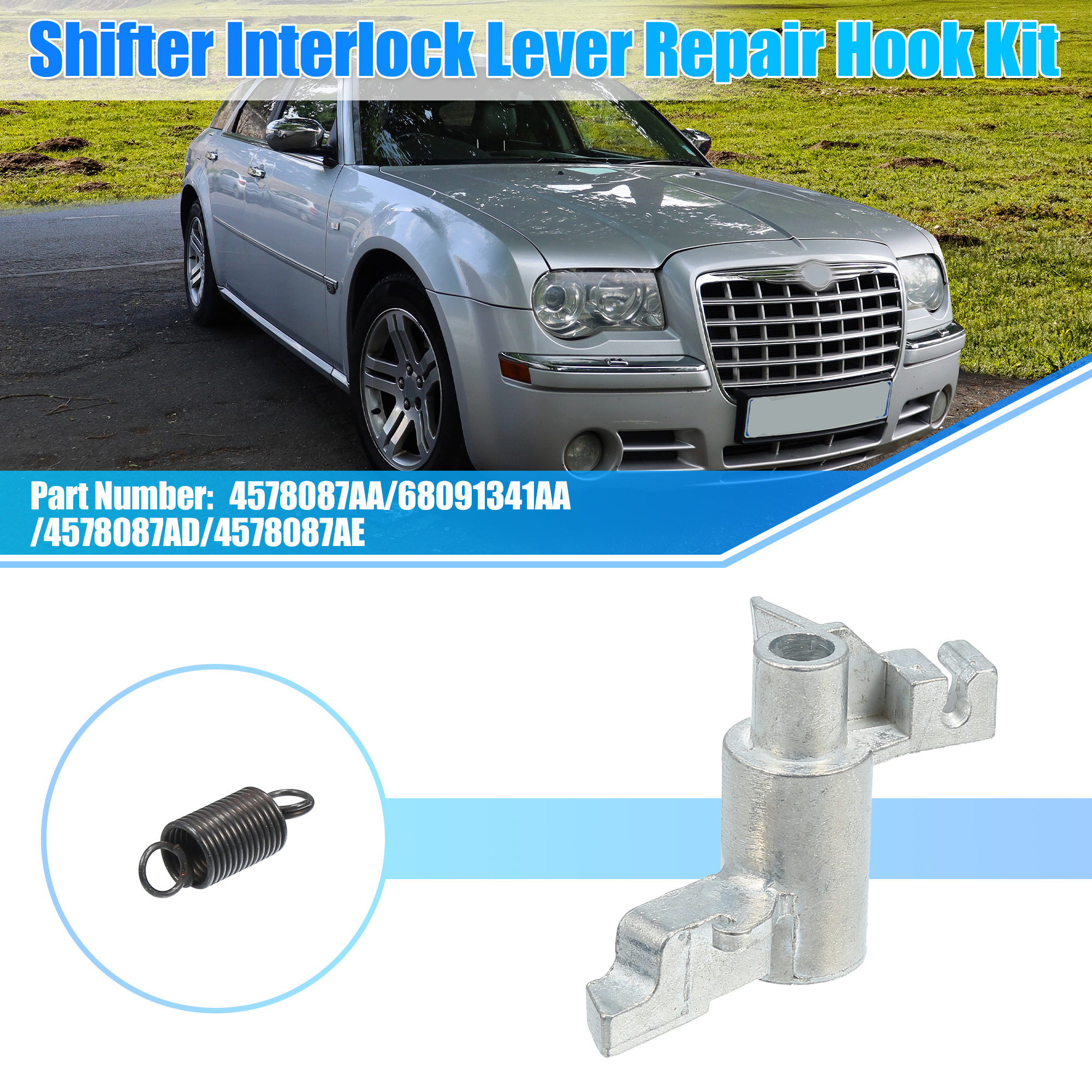 Unique Bargains Transmission Shifter Shift Interlock Latch Kit for Dodge Charger