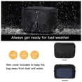 thumbnail image 5 of Mosiso Camera Case Crossbody Shoulder Messenger Bag, DSLR/SLR/Mirrorless Photography Vintage PU Leather Flap Gadget Bag with Rain Cover for Canon/Nikon/Sony Camera and Lens, Navy Blue, 5 of 7