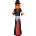 thumbnail image 3 of Haunted Hill Farm 12-Ft. Tall Pre-lit Inflatable Jack-O-Lantern Man with Top Hat and Skull, HIJOL121-L, 3 of 10