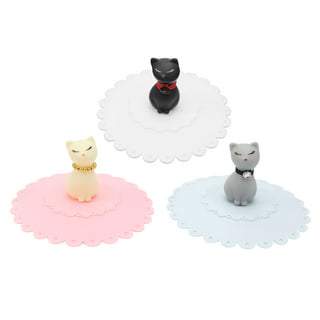 3pcs Silicone Drink Cover Cute Flower Cup Lid Glass Drink Cover
