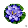 thumbnail image 1 of Artificial EVA Fake Lotus-Leaf Flowers Water Lily Floating Plants Pool HOT, 1 of 8