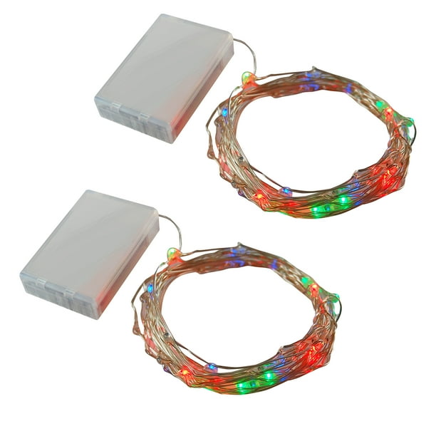 Twinkle LED Submersible Mini String Lights MultiColor 2ct Walmart