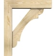 thumbnail image 3 of Ekena Millwork 6"W x 24"D x 28"H Olympic Block Rough Sawn Bracket w/ Offset Brace, Douglas Fir, 3 of 25