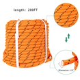 thumbnail image 5 of Polyester Nylon Pulling Rope, High Force Polyester Load 5400LBS Sailing Rope Abrasion Resistant UV Resist for Camping Swings Arborist Gardening Marine Orange, 5 of 7
