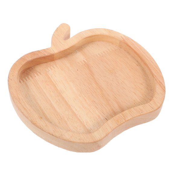 Raindrops Wooden -Shaped Tray Khaki Snack Serving Plate Multipurpose Storage Organizer