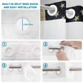 thumbnail image 3 of No Hook Shower Curtain with Built-in Rings - Vintage American Flag Washable Waterproof Fabric Bathroom Curtains for Hotel,Rentals, Stall 48 X 72 Inch , Patriotic USA Flag, 3 of 9
