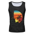 thumbnail image 4 of Caqnni Men's Casual Retro Slim Fit Workout Gym Muscle Running Tank Top Undershirts Sleeveless Shirts(Grey,XXL), 4 of 4