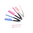 thumbnail image 4 of 3pcs VShaped Hair Straightening Combs for Salon and Home Use, Rose Red Blue Pink, 4 of 4