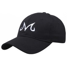 Gorra de béisbol lisa de algodón con letra «M» bordada