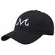 thumbnail image 1 of Gorra de béisbol lisa de algodón con letra «M» bordada, 1 of 5