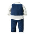 thumbnail image 6 of KAUOD Boys 2 Piece Cotton Vest Set Sleeveless Button Front Tank Top+collar Shirt and Wide Leg Pants Kids Uniform Clothes, 6 of 9