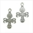 thumbnail image 5 of U8MO 2/6/10X Flower cross Antique Silver Charms Pendants for jewelry making 47*30mm-10pcs, 5 of 6
