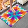 thumbnail image 4 of Colorful Rainbow Tie Dye Spiral Pattern Bathroom Rugs Mat,Non Slip Microfiber Bathroom Rug,Rubber Backing,Soft Bathroom Mats for Bathroom Floor,Tub and Shower,20x32in(50x80cm), 4 of 5