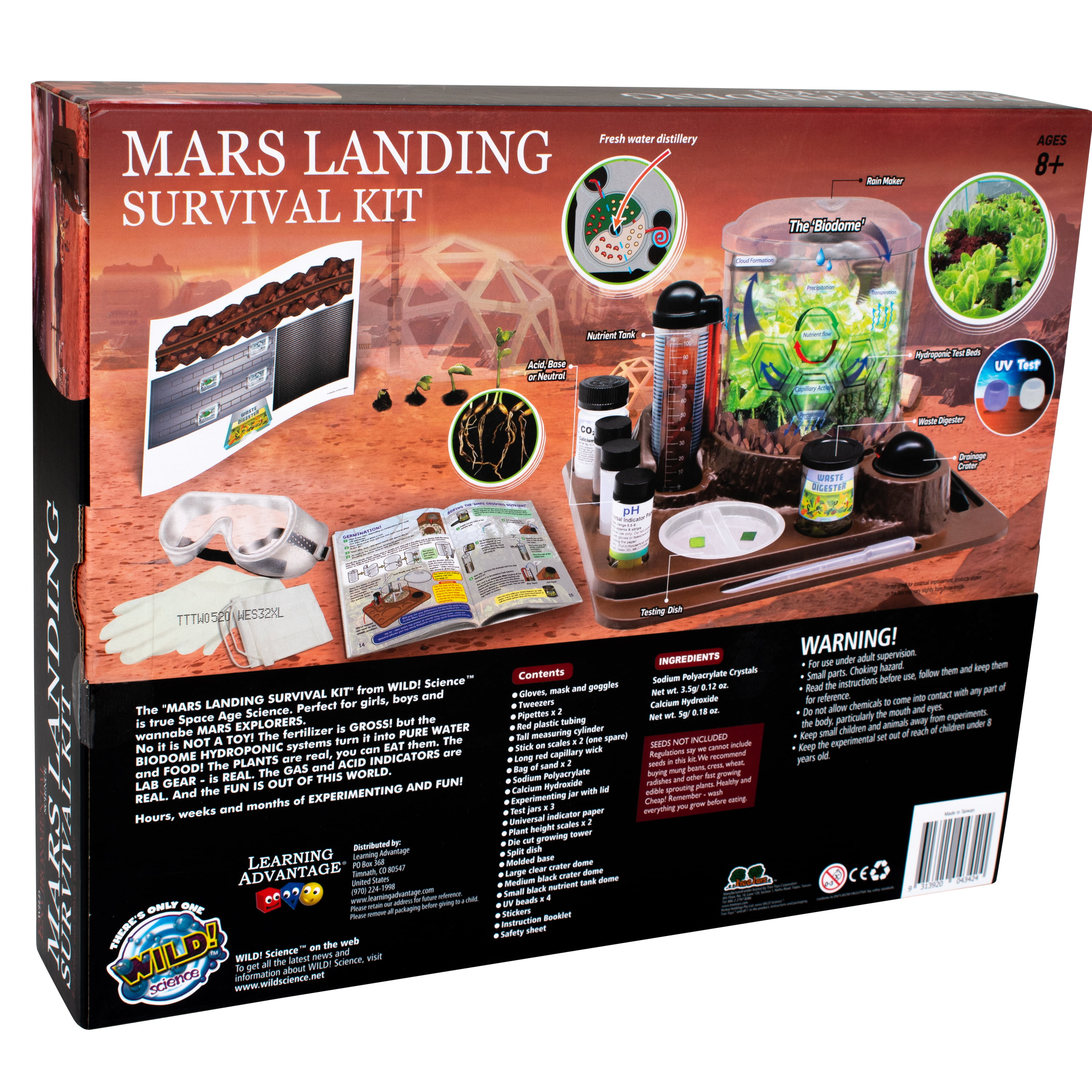 WILD ENVIRONMENTAL SCIENCE Mars Landing Survival Kit Kids Plant