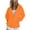 Orange, variant on Babysbule Fall Jackets for Women Women's Fashion Casual Color Zip Hood Long Sleeve Pocket Jacket Blouse Women's Tops Blouse