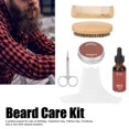 thumbnail image 5 of Kit de cuidado de la barba para hombre, Kit de aseo para el crecimiento, crema de barba, peine, cepillo, tijeras para bigote, 2024, 5 of 5