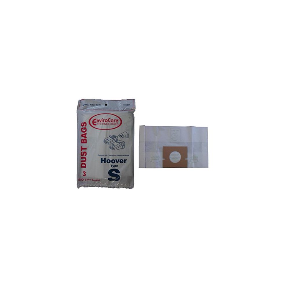 3 bags (1 pkg) Hoover Type S Vacuum Cleaner Bags 43655097, 4010064S, 4010344S, 43655093