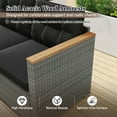 thumbnail image 4 of Gymax 3-Seat Patio PE Rattan Wicker Couch Sofa w/ Deep Seating & Cushion for Porch Outdoor, 4 of 6
