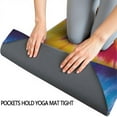 thumbnail image 3 of Colorful Rainbow Tie Dye Spiral Pattern Hot Yoga Mat Towel Non Slip for Hot Yoga - Quick-Drying Yoga Mat Cover with 4 Corner Pockets with Travel Bag - Hot Yoga Towel Non Slip 74"x26", 3 of 6