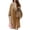Camel, variant on comerut Women's Coat Double-Breasted Lapel Stylish Warm Mid-Length Double Pockets Winter Coat Lady Accessories