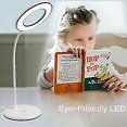 thumbnail image 5 of Lámpara de escritorio LED Lámpara de mesa que cuida los ojos, 3 modos de color con 3 niveles de brillo, lámpara de oficina regulable con adaptador, 5 of 5