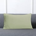 thumbnail image 6 of Microfiber Pillowcases Cozival Brushed Microfiber Pillowcase Set - Soft Fade-Resistant Pillow Cover with Envelope Closure, Green Standard/Queen Size for Bedroom, Envelope Closure Covers, Light Green, 6 of 7