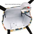 thumbnail image 6 of FORMRS Womens Canvas Tote Bag with Zipper Inner Pocket Shoulder Handbag, Beige Playful Stamp, 6 of 7