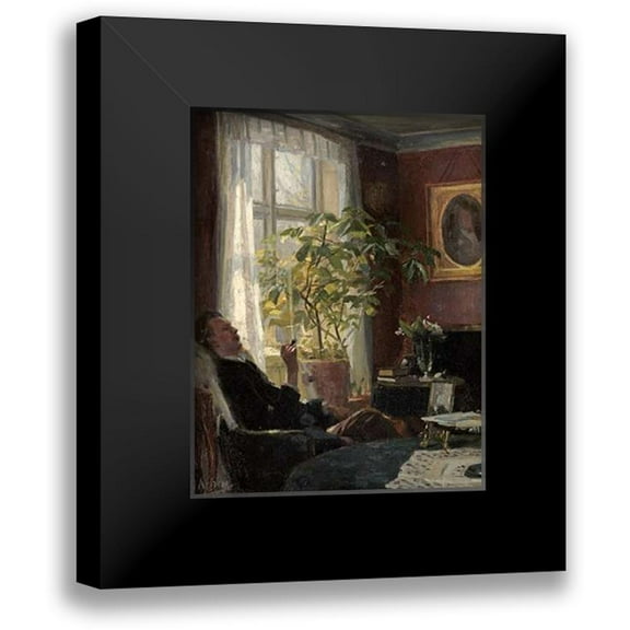 Achen, Georg Nicolai 12x14 Black Modern Framed Museum Art Print Titled - By The Window