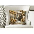 thumbnail image 2 of Ambesonne Leopard Throw Pillow Cover Pack of 2, Farmhouse Sunflowers Rustic, 2 Pcs-36"x16", Earth Yellow and Caramel, 2 of 5