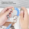 thumbnail image 4 of Bracelet Keychain Wristlet, Silicone Bead Key Ring Bracelet for Women, 4 of 5