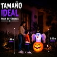 thumbnail image 2 of Inflable Halloween Fantasma Calabaza Bruja 1.43m Luz Led, 2 of 8