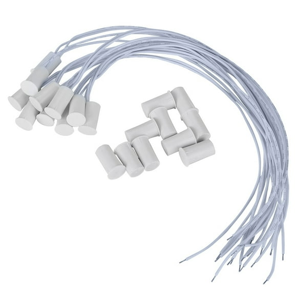 Magnetic Switch,10pcs Wired Door Window Magnetic Switch Alarm Door Sensor Convenient Use