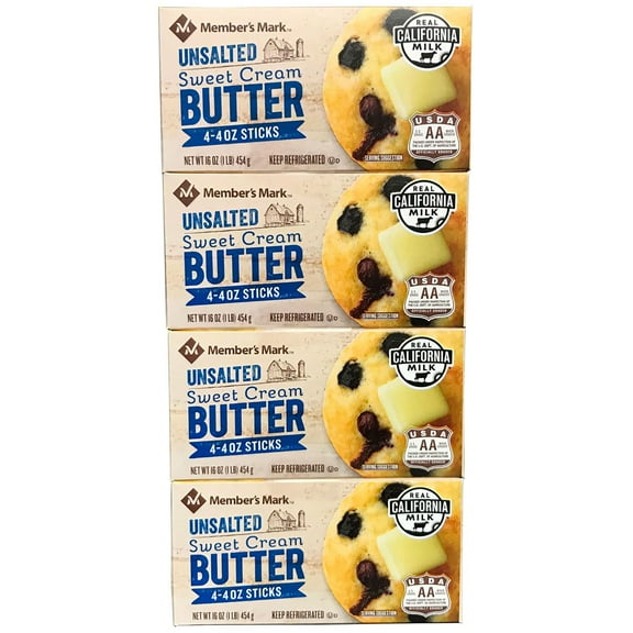 Member's Mark Unsalted Sweet Cream Butter Sticks 16 ct.