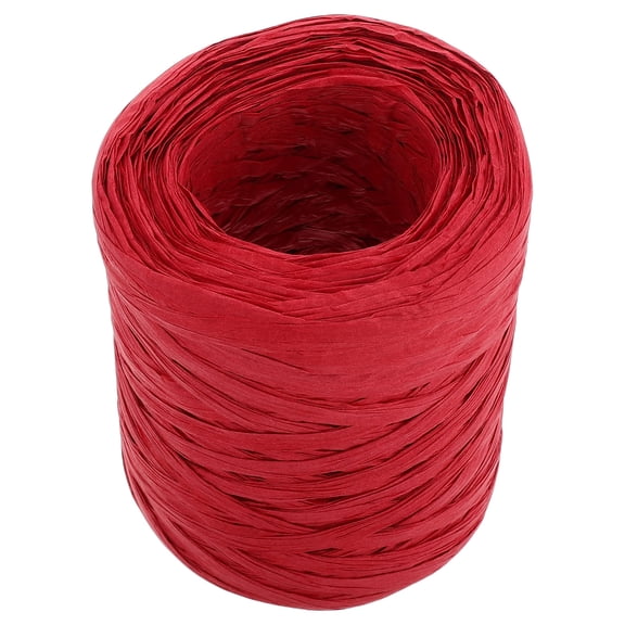 Raindrops 1 Roll Natural Raffia Paper Ribbon Raffia Twine Raffia Ribbon Paper Decorative String For Festival Present Wrapping And Diy Craft (100m/Roll)