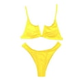 thumbnail image 4 of MSJUHEG Bathing Suit for Women,Bralette Bikini Set,Two Piece Swimsuit,Bathing Suits for Women,2 Piece Bikini Sets,Thong String 2 Piece Bikini Set,Bikini Sets for Women Yellow L, 4 of 7