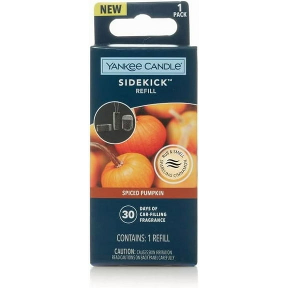 Yankee Candle SPICED PUMPKIN  Car Powered Fragrance Diffuser Refill