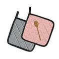 thumbnail image 2 of Caroline's Treasures Wooden Spoon Pink Pair of Pot Holders, 2 of 3