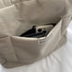 thumbnail image 2 of Bolso Hombro Acolchado Suave para Mujer Bolso Compras Ligero para Exterior para Mujer (blanco), 2 of 9