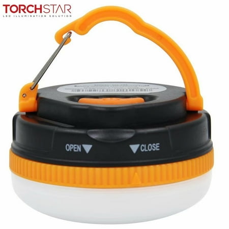 TORCHSTAR Battery Powered LED Camping Lantern, LED Camping Light for Tent, Hiking, Traveling, Adventures, Emergency Night Lighting, Orange