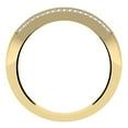 thumbnail image 4 of Dazzlingrock Collection 14K Round Blue Sapphire & White Diamond Ladies Anniversary Wedding Band, Yellow Gold, Size 6, 4 of 4
