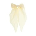 thumbnail image 4 of Unique Bargains 1 Pc Bow Ribbon Duckbill Hair Clips Hairdo Clip Beige, 4 of 5