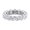 White Gold, variant on Karty - 5 Carat U-Prong Round Diamond Eternity Band