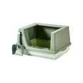 thumbnail image 5 of Cat Litter Tray,Cat High Sides Anti Leakproof,Cat Litter Tray Toilet PP Material Removable Base,Pet Cat Litter Tray Anti ing,Cat Litter Case Semi Green S, 5 of 8